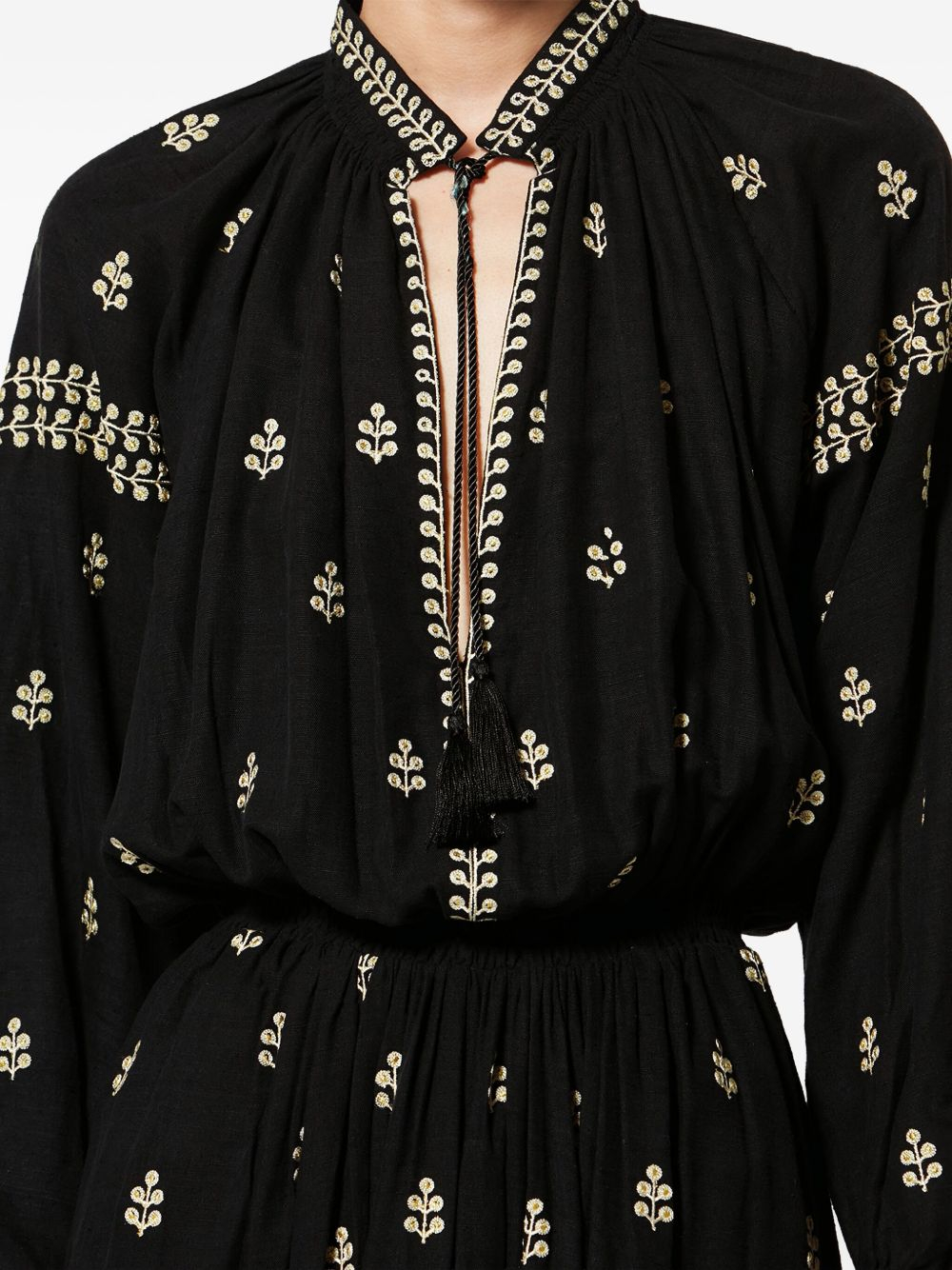[Isabel Marant] Long sleeve dress SS26 RO1027FA-D1J12I01BK