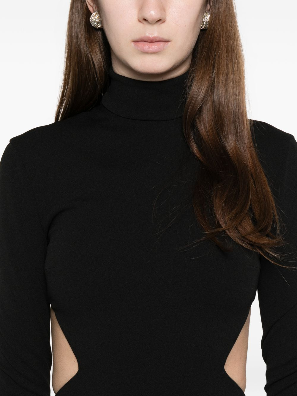 [Solace London] Long sleeve dress SS26 OS46036BLACK
