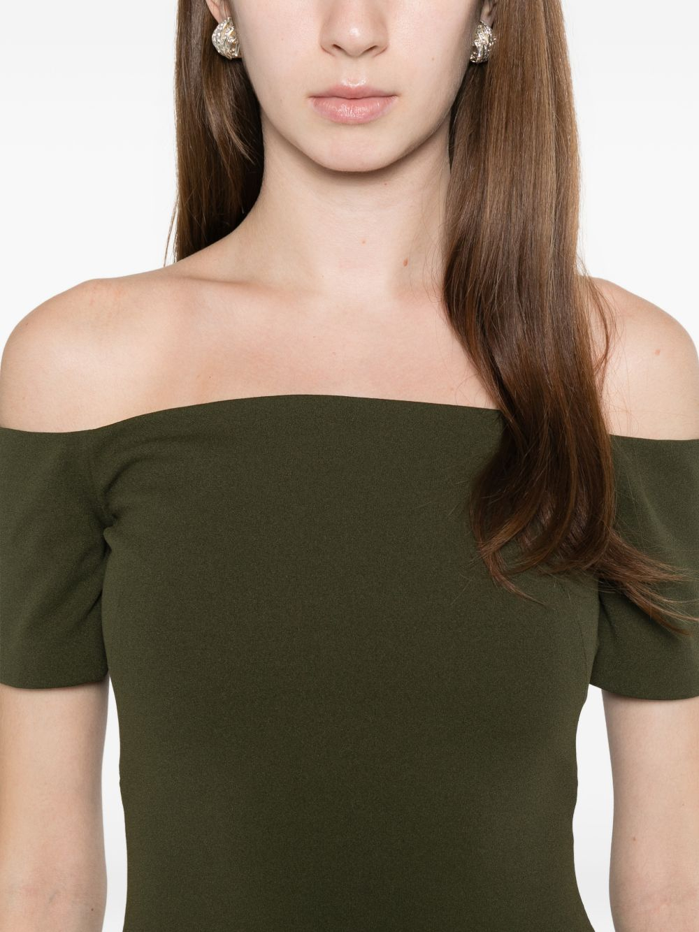 [Solace London] Sleeveless dress SS26 OS46026DARKOLIVE