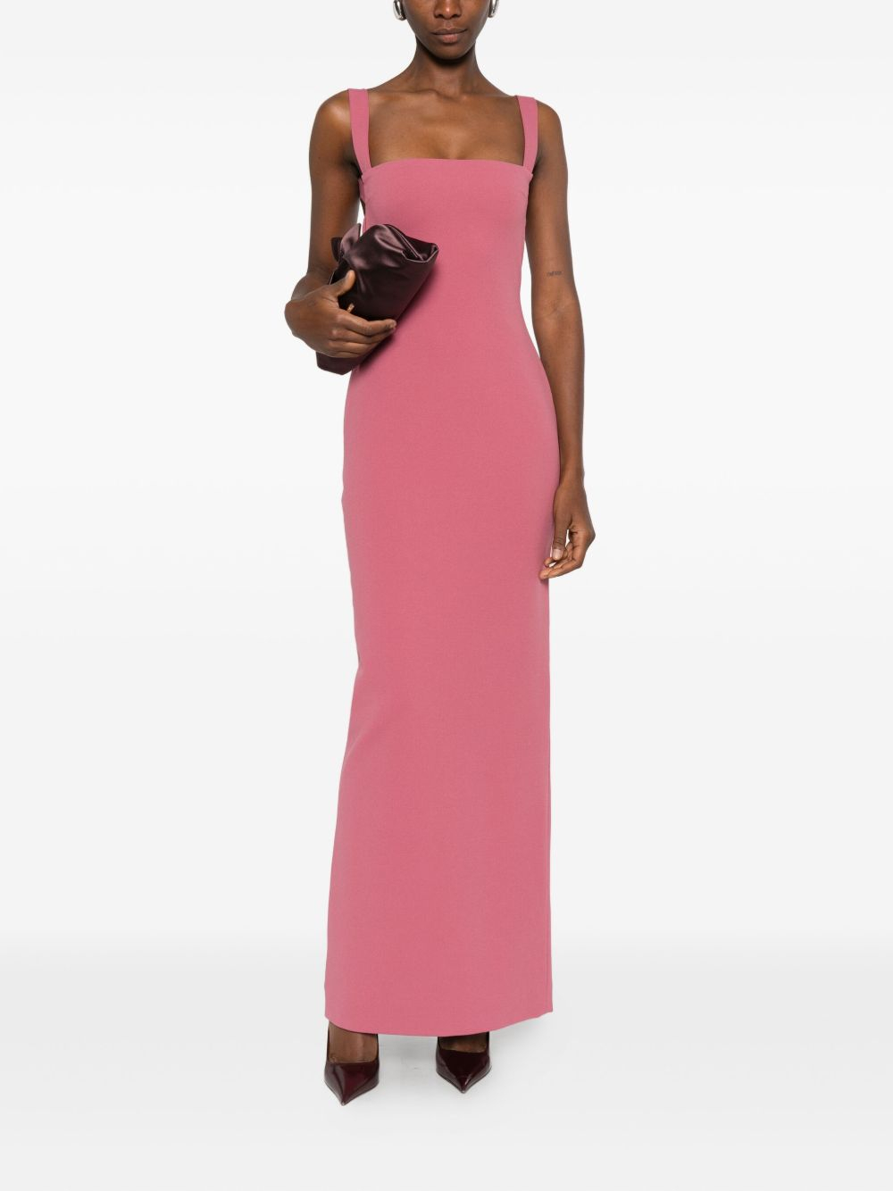[Solace London] Sleeveless dress SS26 OS31079DARKROSE
