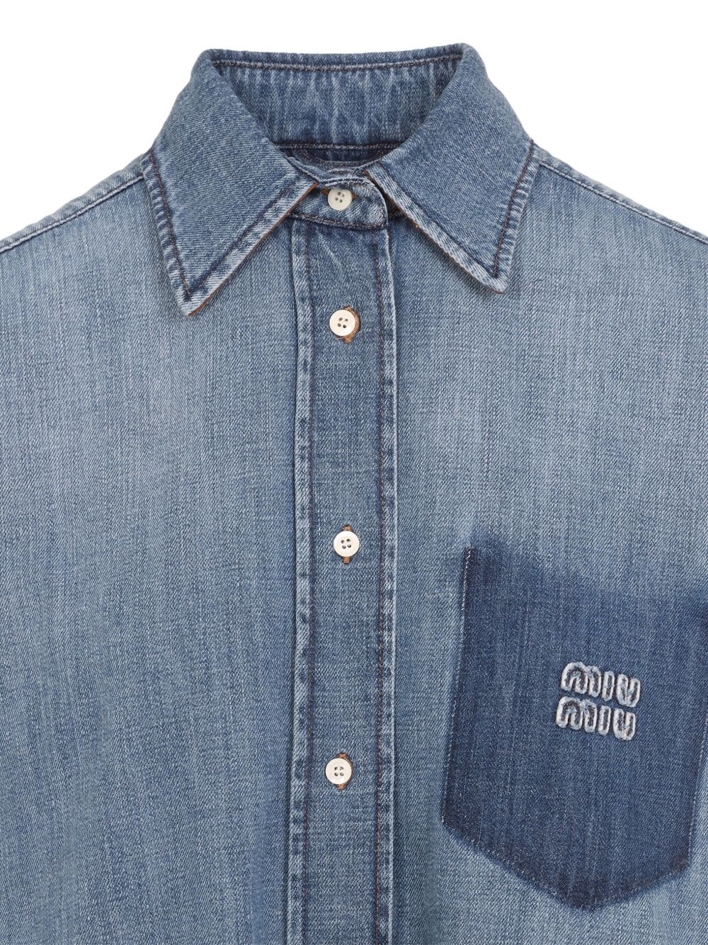[Miu Miu] Shirts Long Sleeve FW25 GWC12517GGF0076