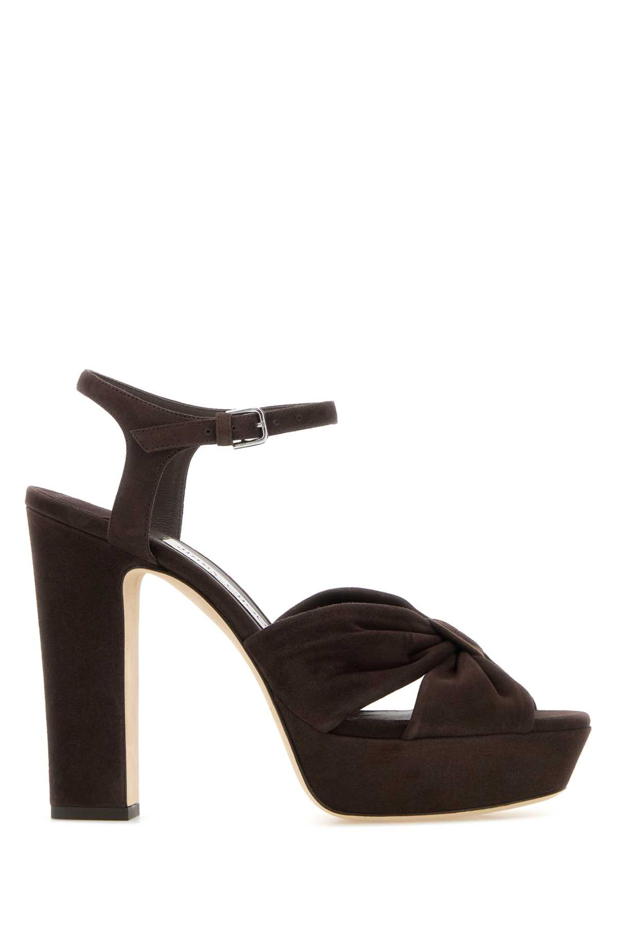 [Jimmy Choo] Sandals FW26 HELOISE120SUE CHOCOLATE