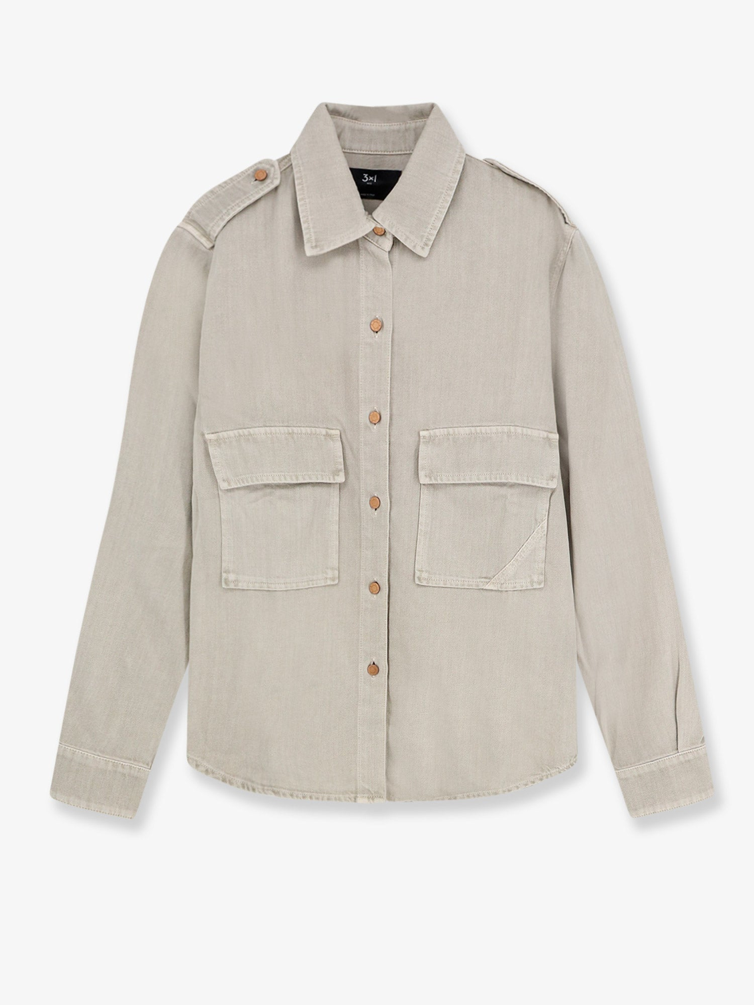 [3x1] Shirts Long Sleeve SS26 31WT3003DR1103MOUSSE