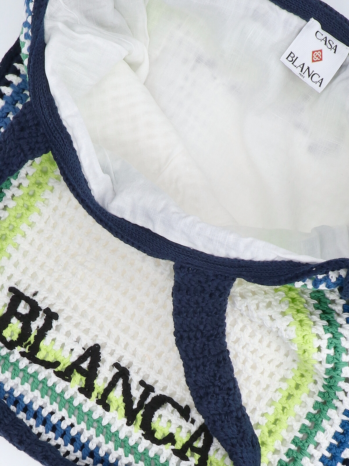 [Casablanca] Tote bag SS26 A SP26 BAG 187 01 EX BCWHITE BLUE STRIPE