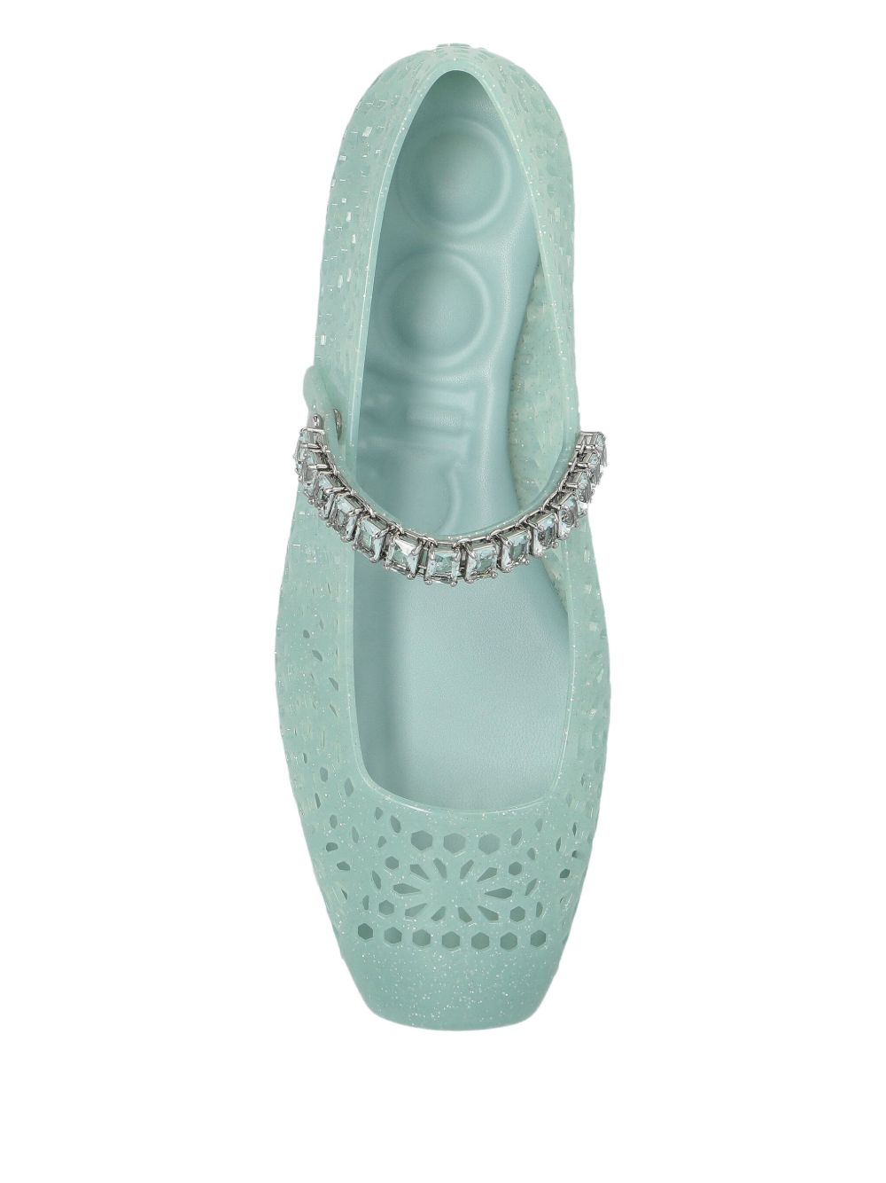 [Jimmy Choo] Flat shoes FW26 THEJELLYNTXLIGHTVERDE/SILVER