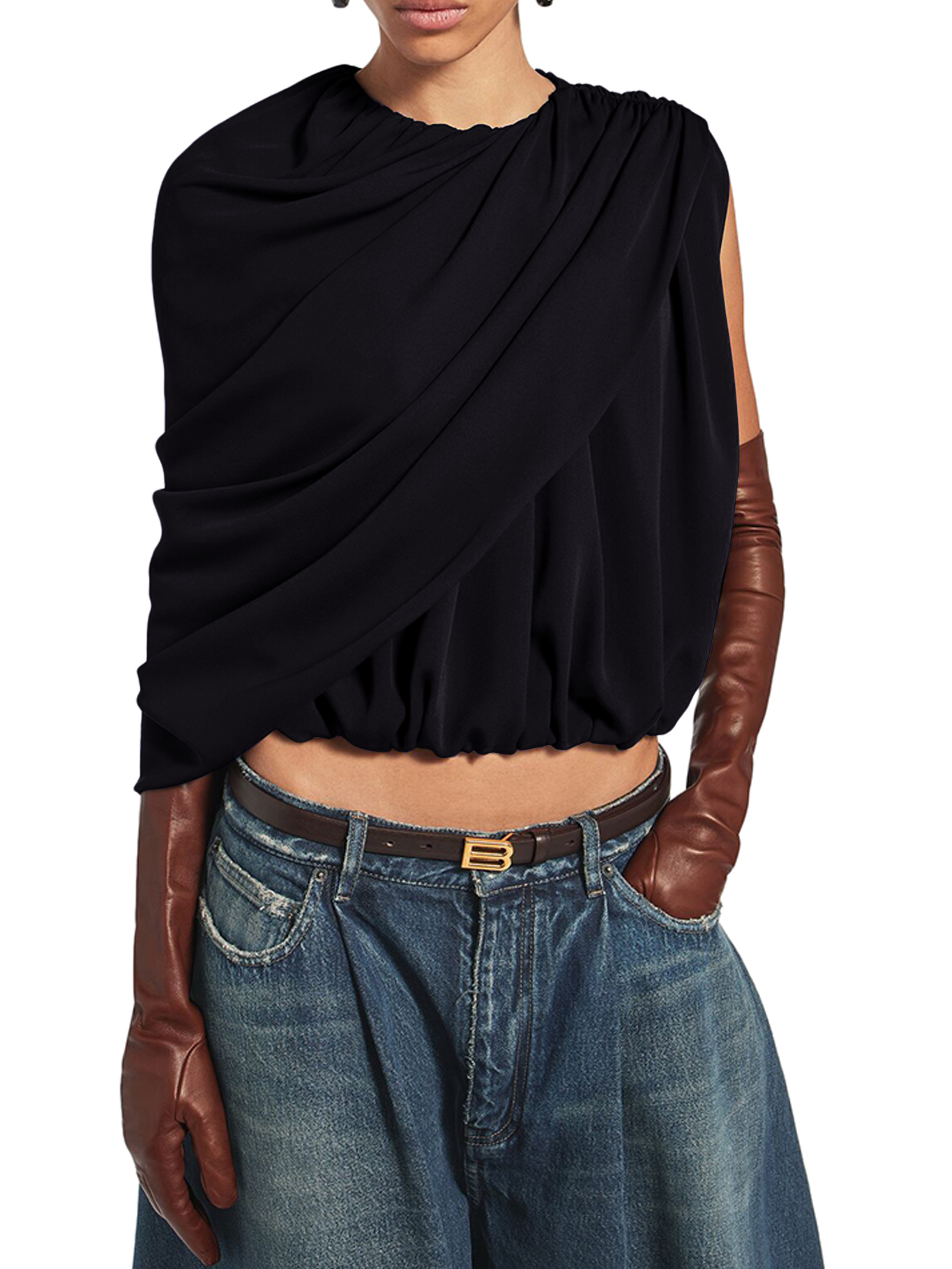 [Balenciaga] T-shirts Sleeveless FW26 A002BXTUN141000 BLACK