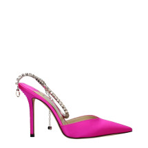 [Jimmy Choo] Slingback SS25 SAEDA100BGHFUCHSIACRYSTALHONEY