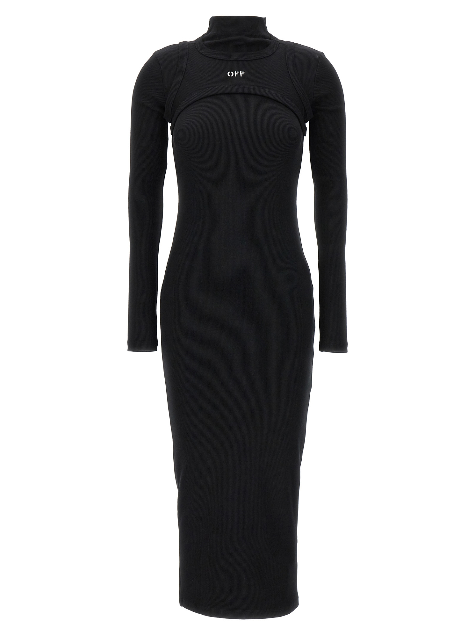 [Off-White] Long sleeve dress FW26 2FU00681TW003W003