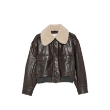 [Brunello Cucinelli] Leather Jacket FW26 MPCTN7656P  C4192