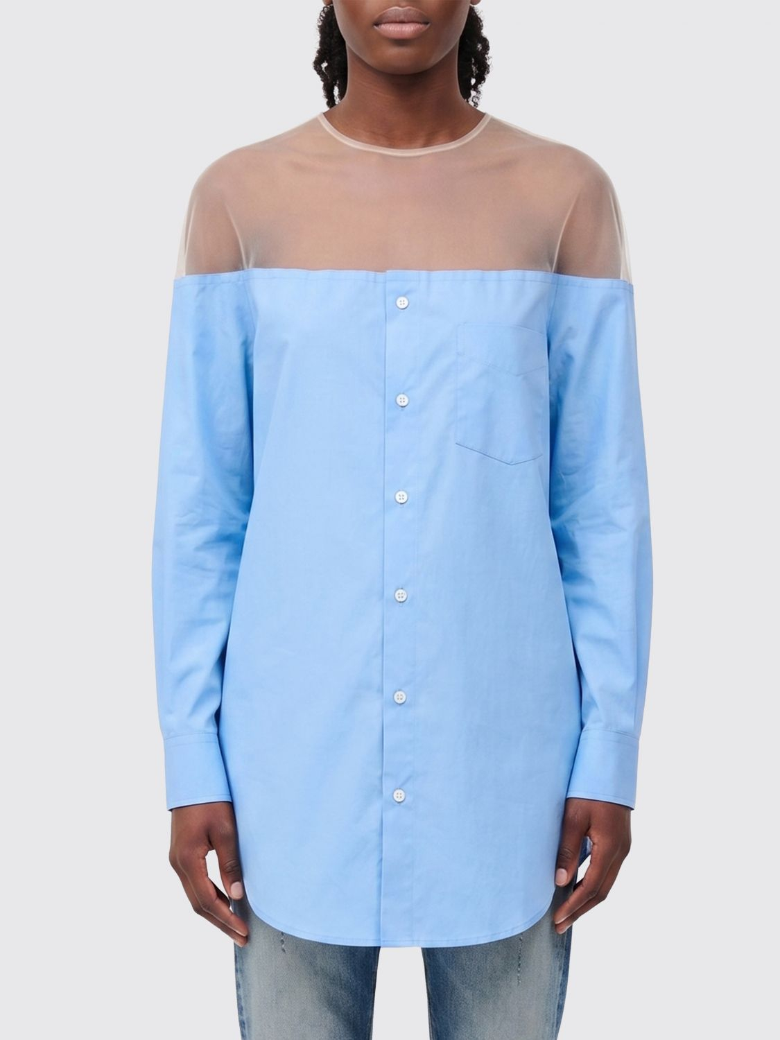 [MM6 Maison Margiela] Shirts Long Sleeve SS26 S62NH0053M35256 471