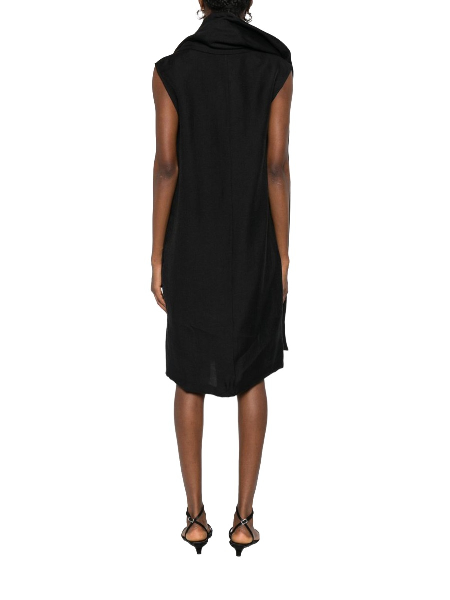 [TOTEME] Dress FW25 254WRD0251FB_BLACK001