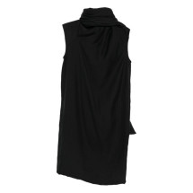[TOTEME] Dress FW25 254WRD0251FB_BLACK001
