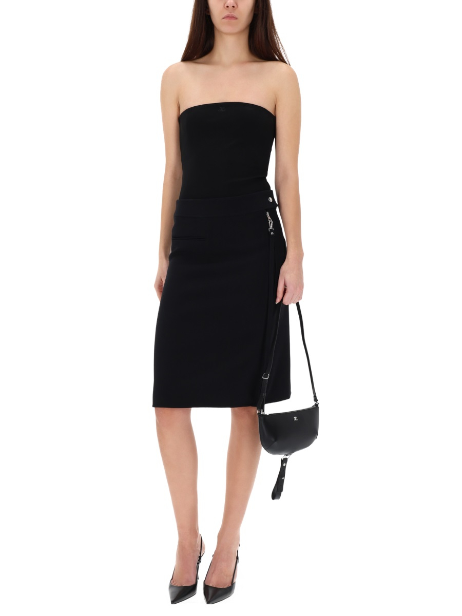 [Courreges] Midi skirt FW25 325CJU278W_O01439999
