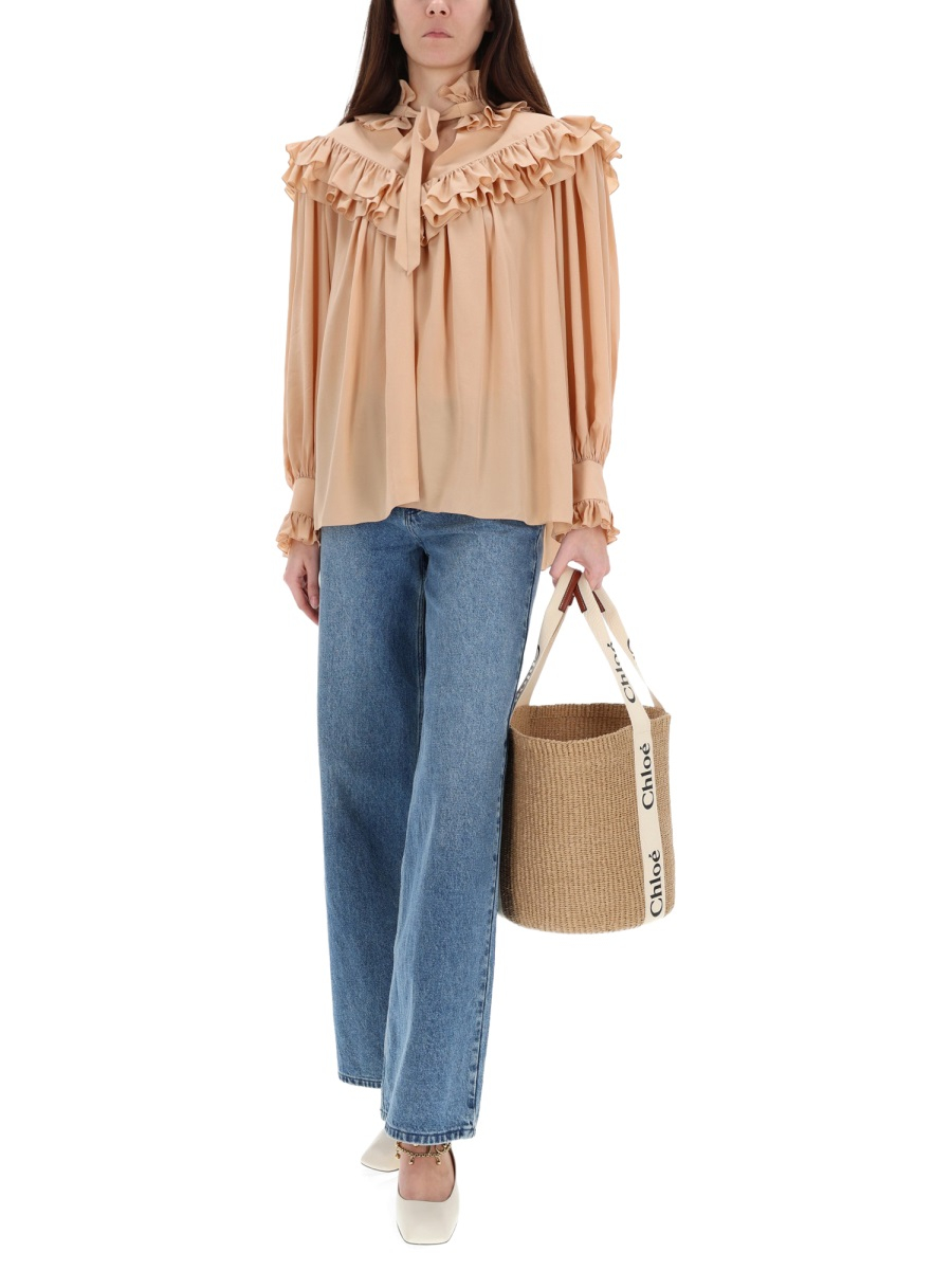 [Chloe] Shirts Long Sleeve FW25 25WHT14005_285