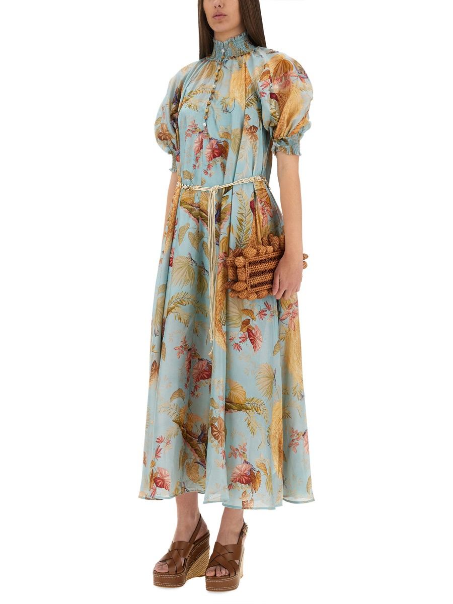 [Zimmermann] Short sleeve dress FW25 4554DSS253_AQPLMFLO