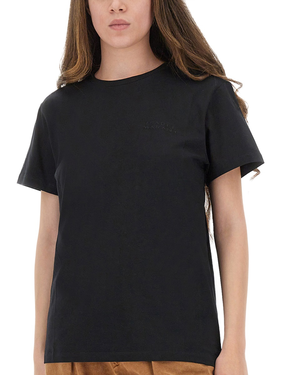 [Isabel Marant] T-shirts Short Sleeve FW25 TS0103FA_A2N44I01BK