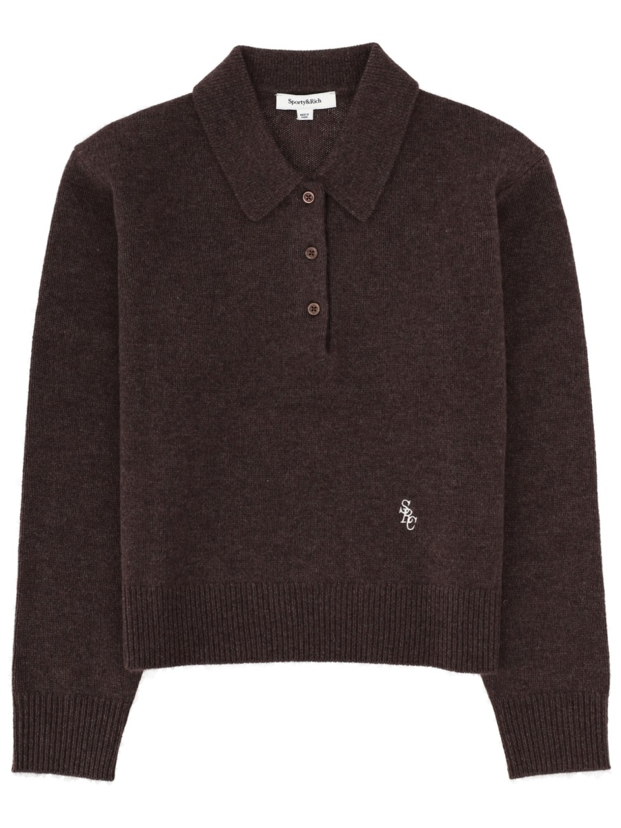 [SPORTY&RICH] Shirts Long Sleeve FW25 WS07466302BR27_TOFFEE