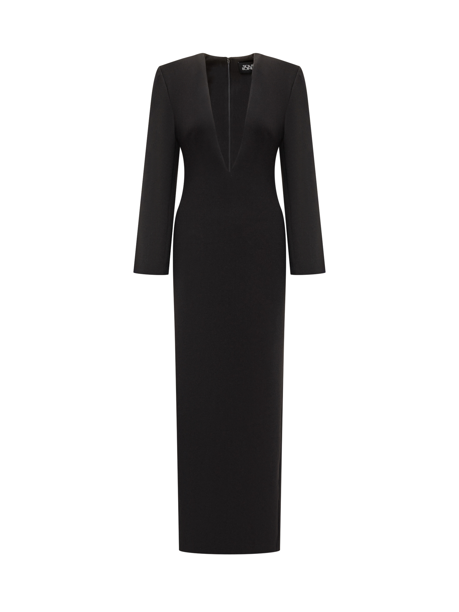 [Solace London] Long sleeve dress SS26 OS46038 BLACK