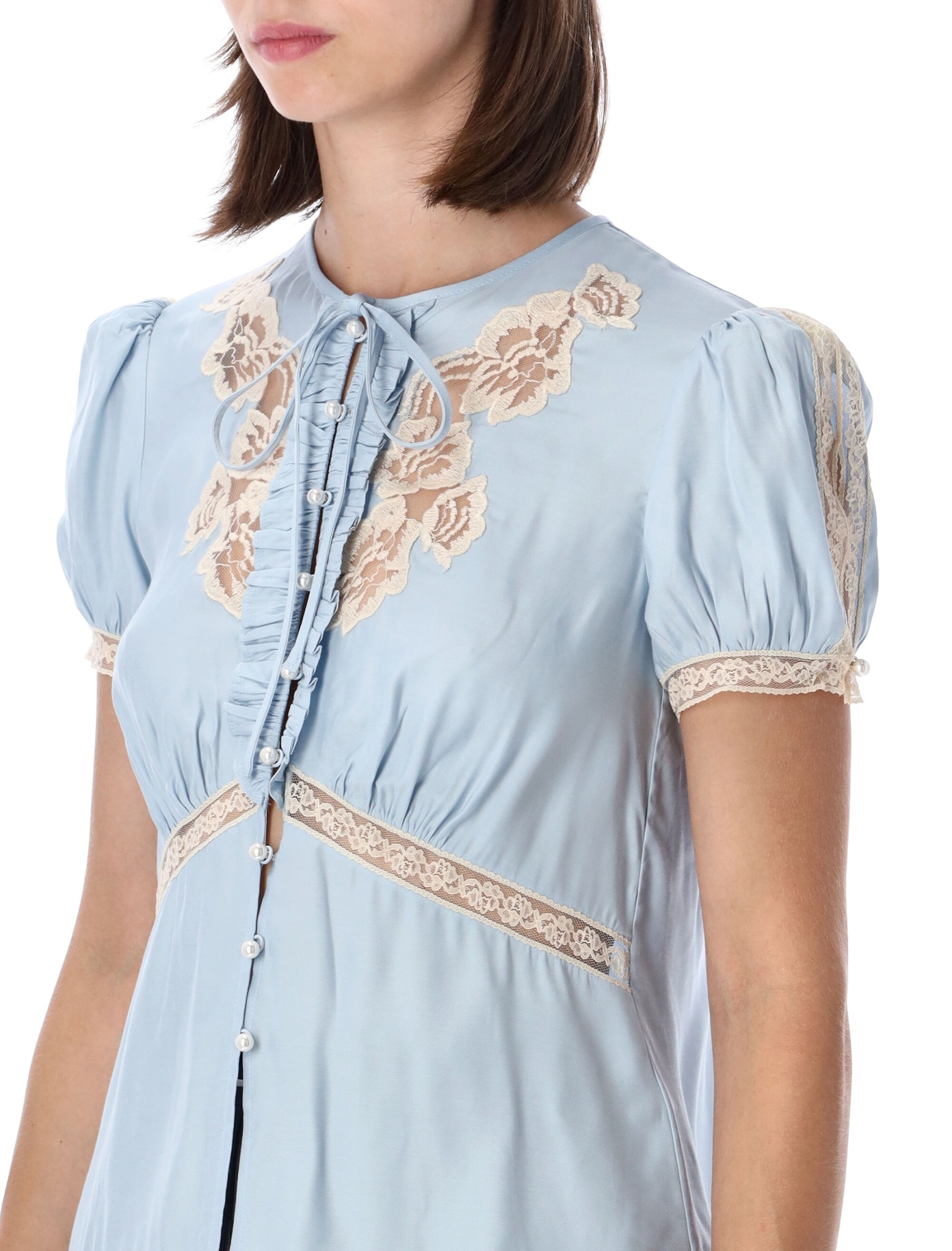 [SELF PORTRAIT] Blouse FW26 PF26017TBLLIGHT BLUE