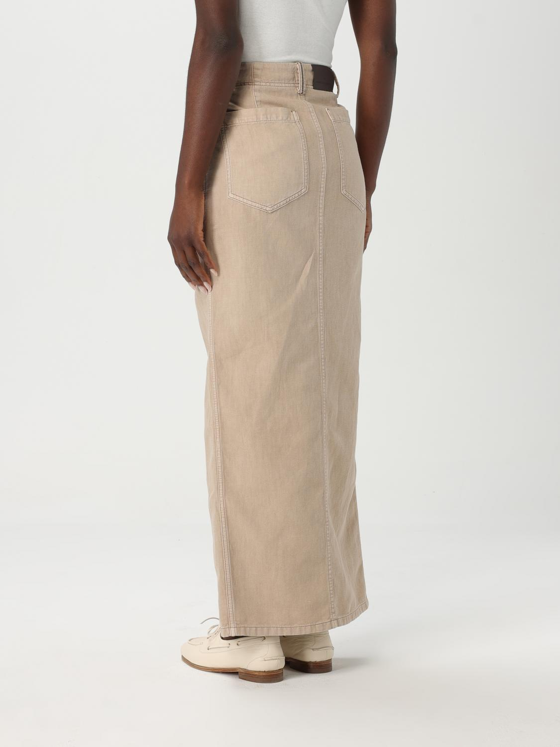 [Brunello Cucinelli] Long skirt SS25 ML996G3822 C2910