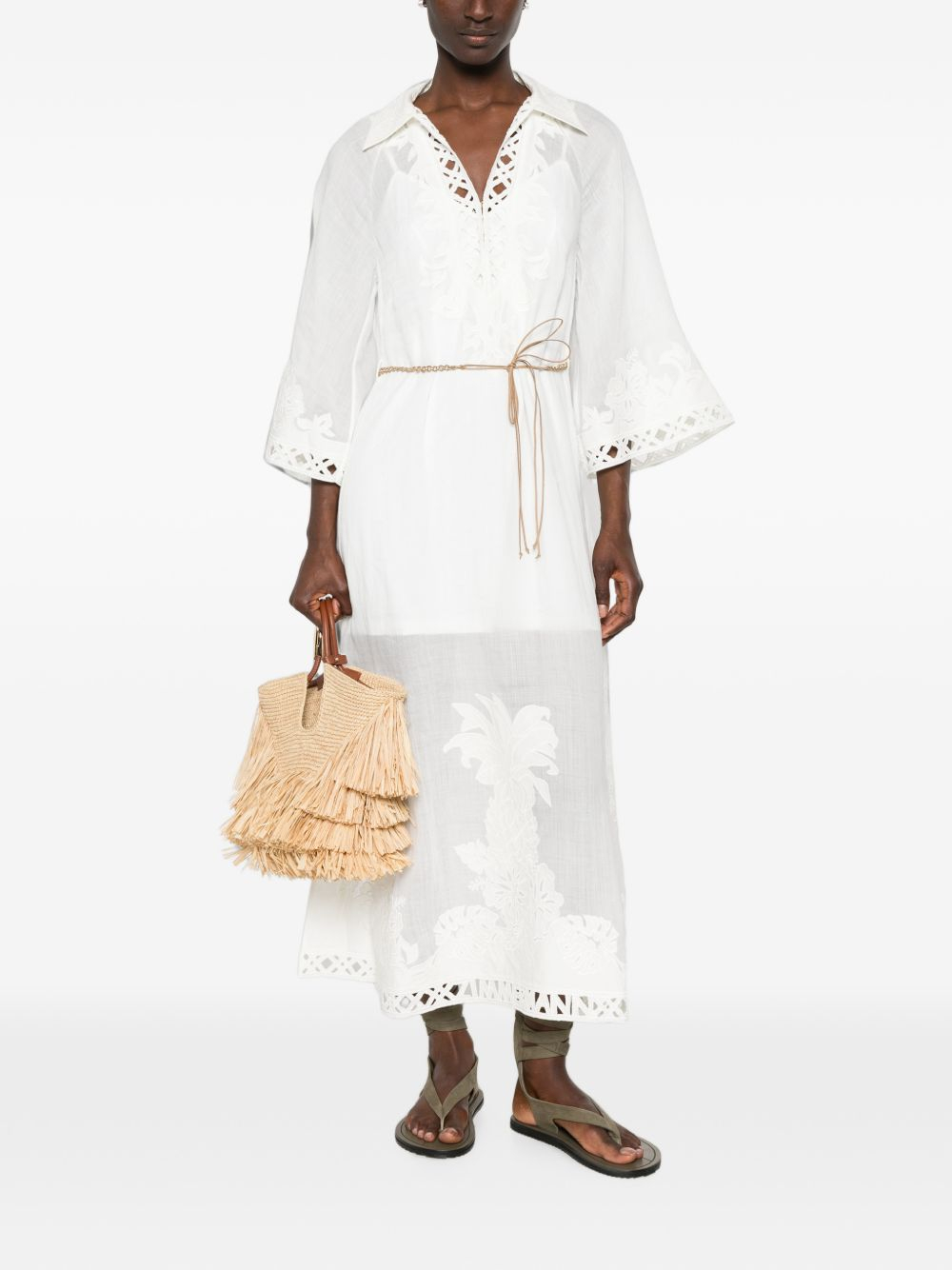 [Zimmermann] Short sleeve dress FW26 7834DSS262IVO