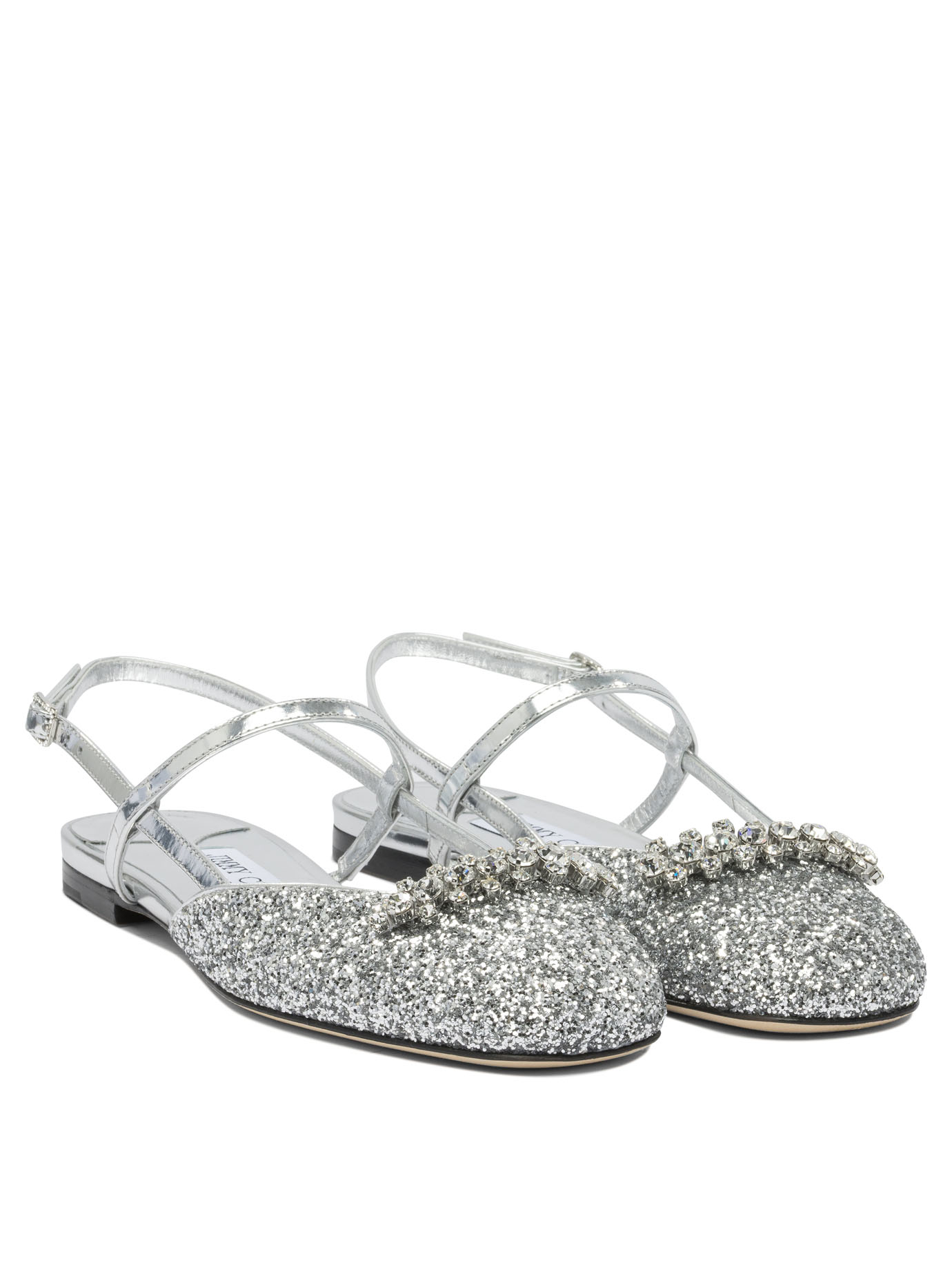 [Jimmy Choo] Sandals SS26 BELINDA SB FLATJDPSILVER/SILVER