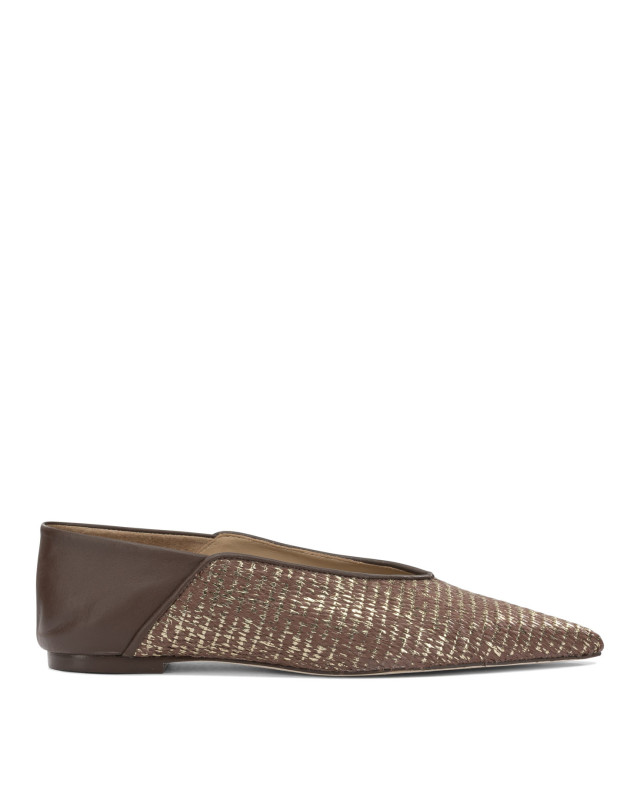 [Ammb Milano] Flat shoes SS26 7110028PALHA CAFFENAPPA CAFFE