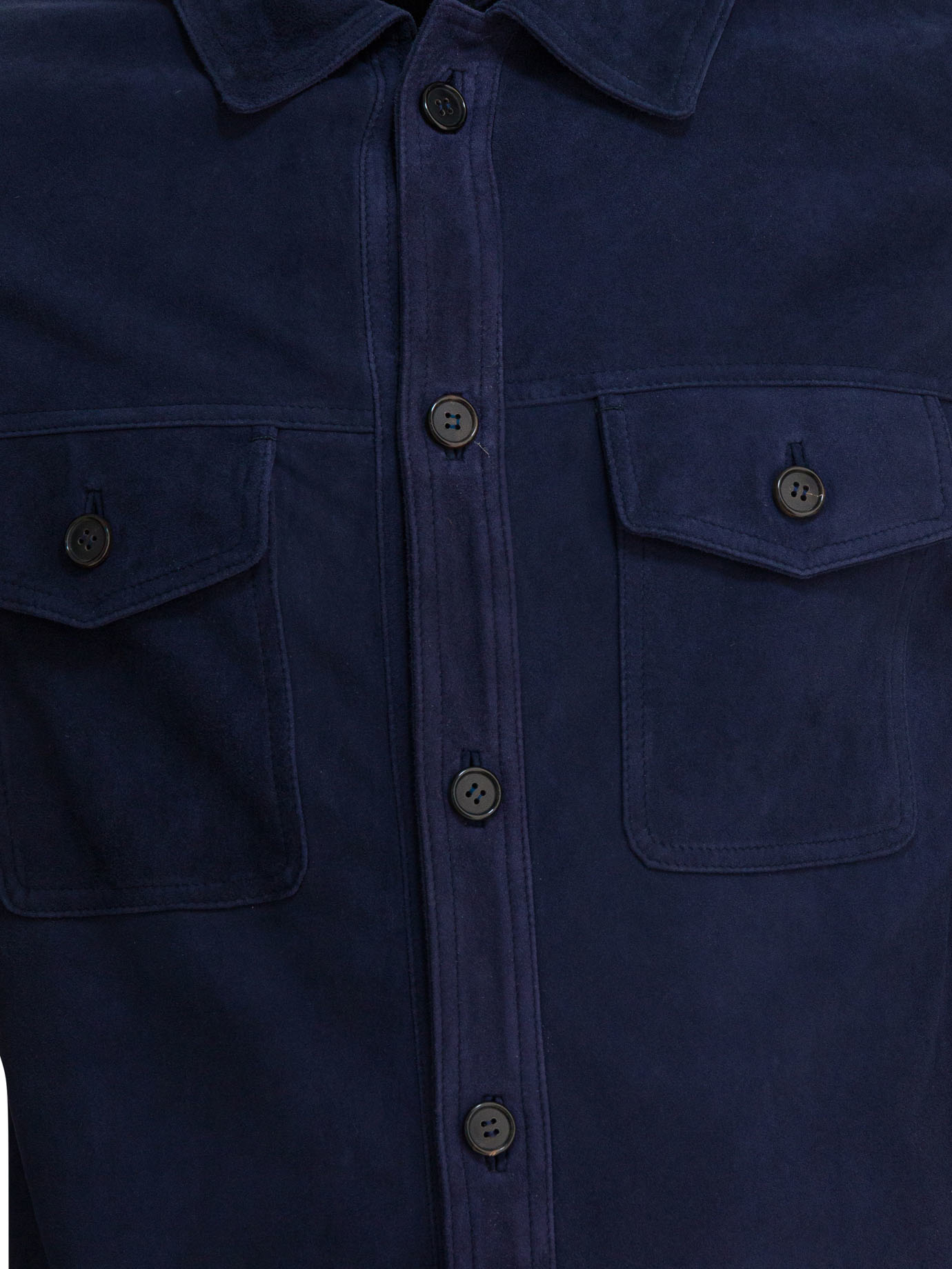 [Altum] Jacket SS26 OVERSHIRT_SUEDE_BLUE