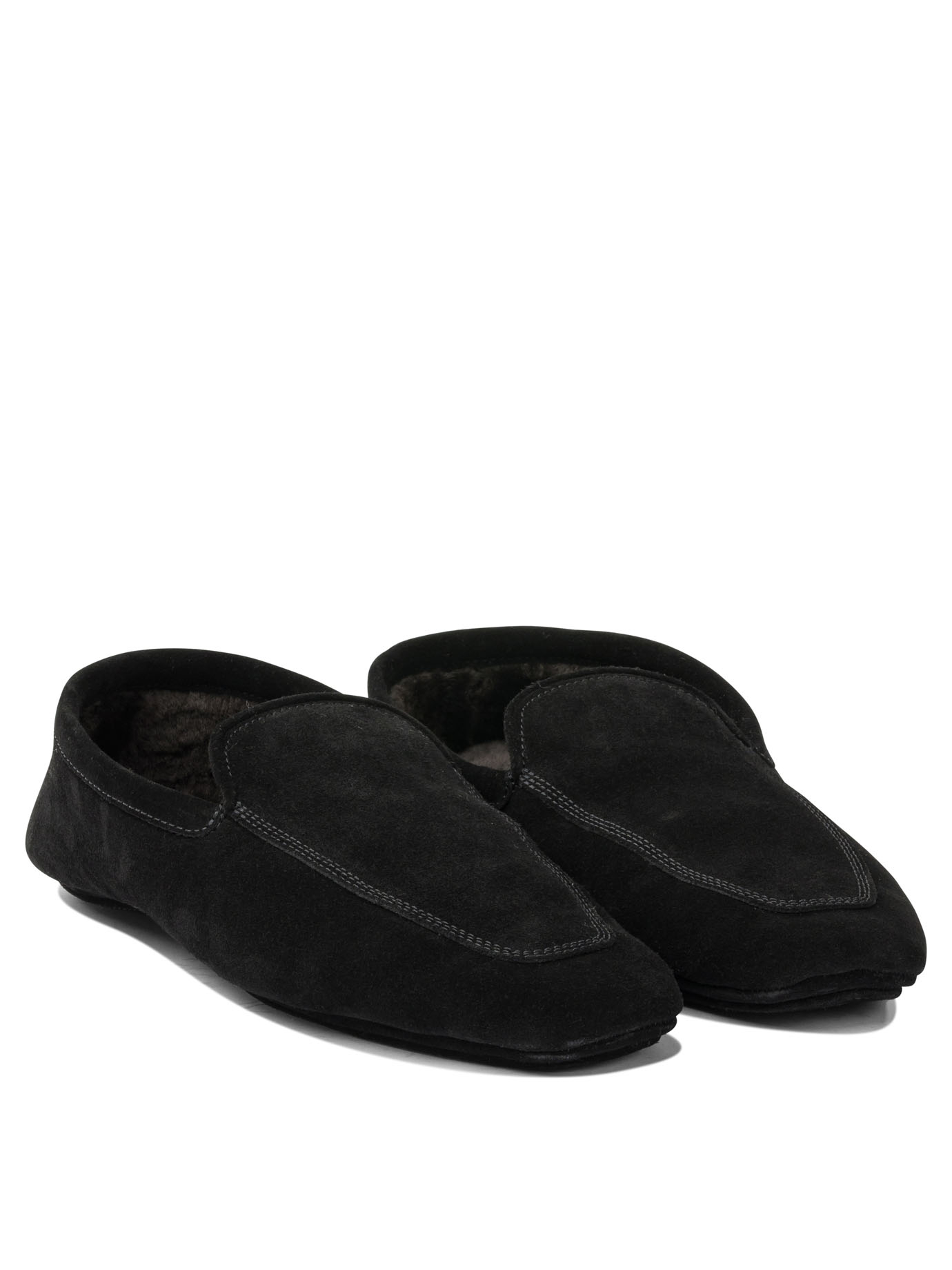 [Henderson Baracco] Slippers SS26 PIEDATER413SUEDE NERO