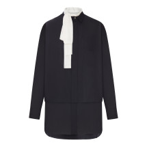 [Sacai] Long sleeve dress FW26 2608566001 BLACK