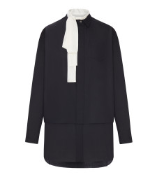 [Sacai] Long sleeve dress FW26 2608566001 BLACK