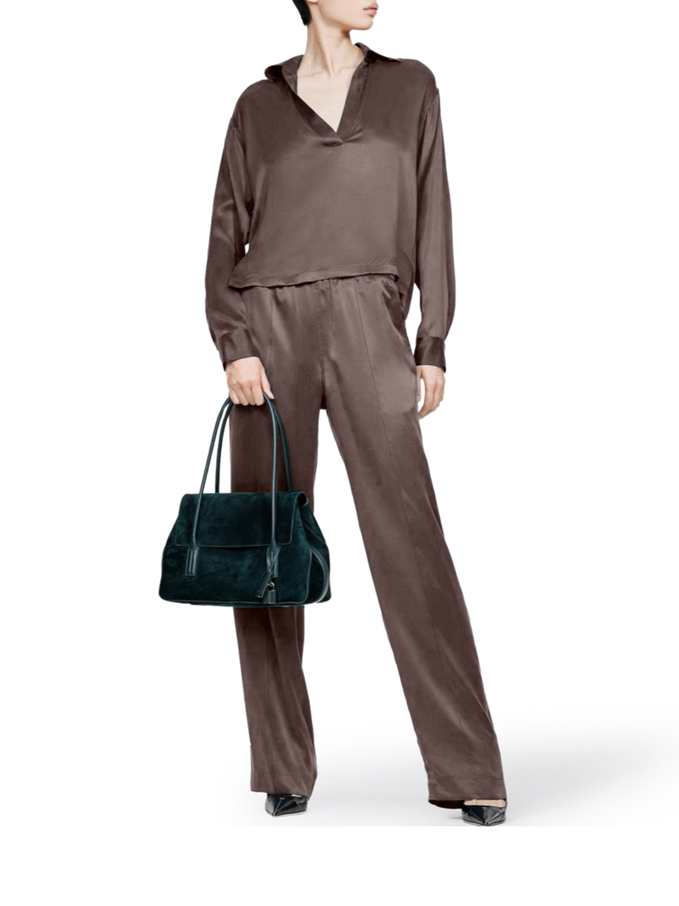 [Tom Ford] Trousers FW26 PAW683FAX1720EDB ESPRESSO