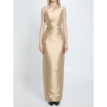[Solace London] Long sleeve dress FW25 OS37025__CARAMEL