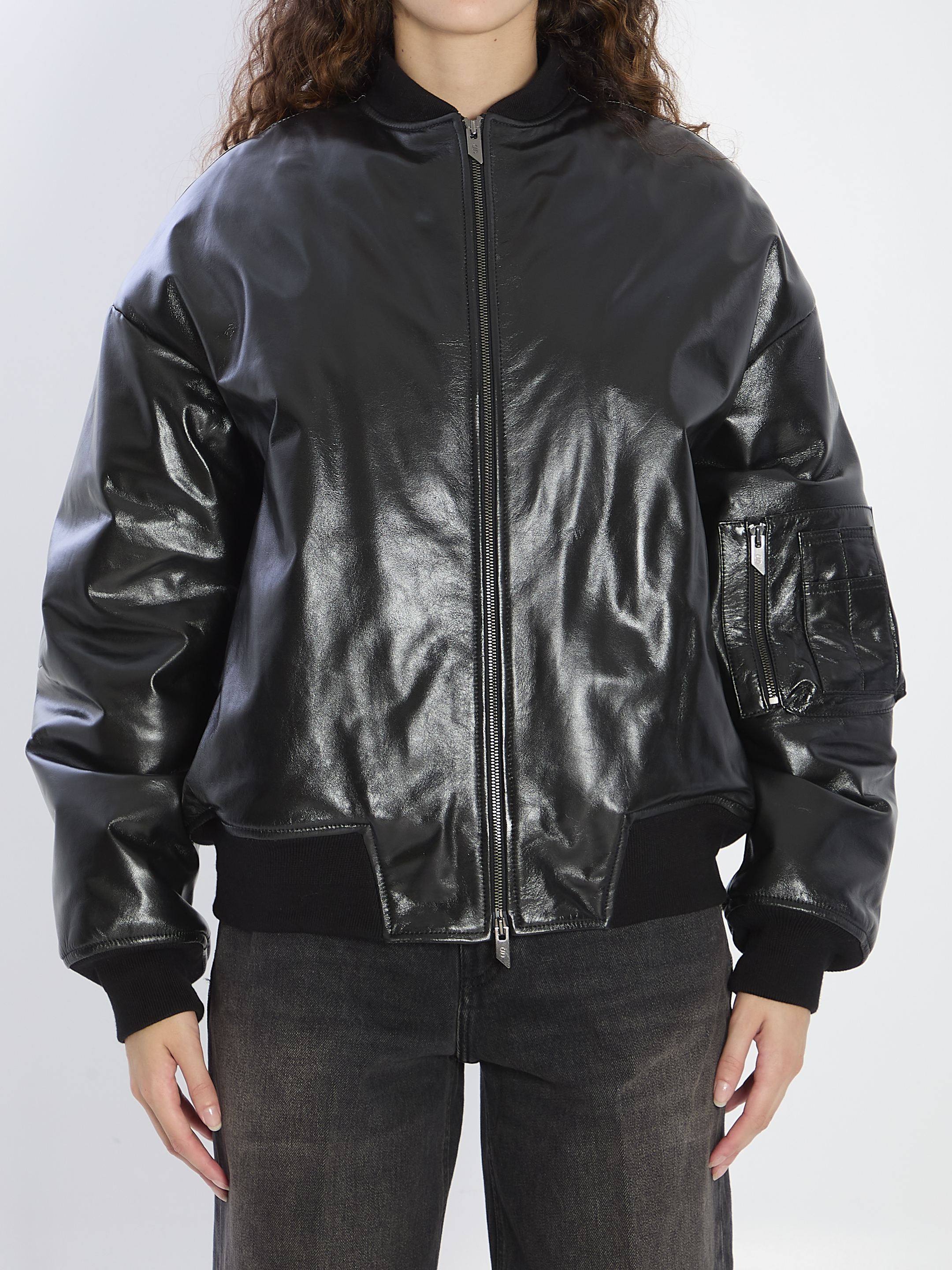 [SALVATORE SANTORO] Leather Jacket FW25 49071__BLACK