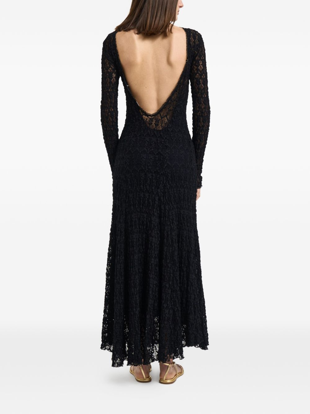 [Forte Forte] Long sleeve dress SS26 14896MYDRESSNOIR