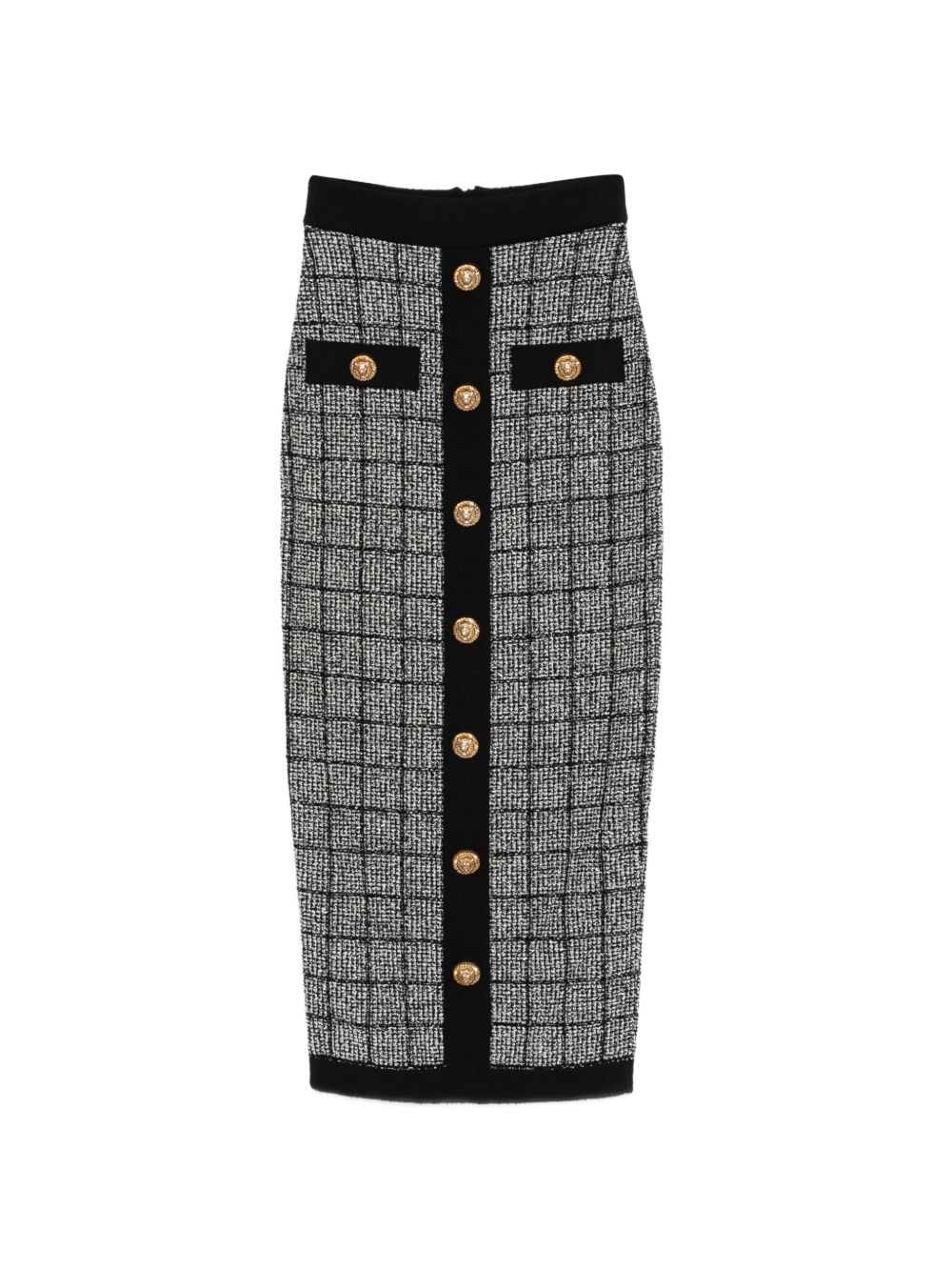[Balmain] Midi skirt SS26 GF1LD024KJ48EER