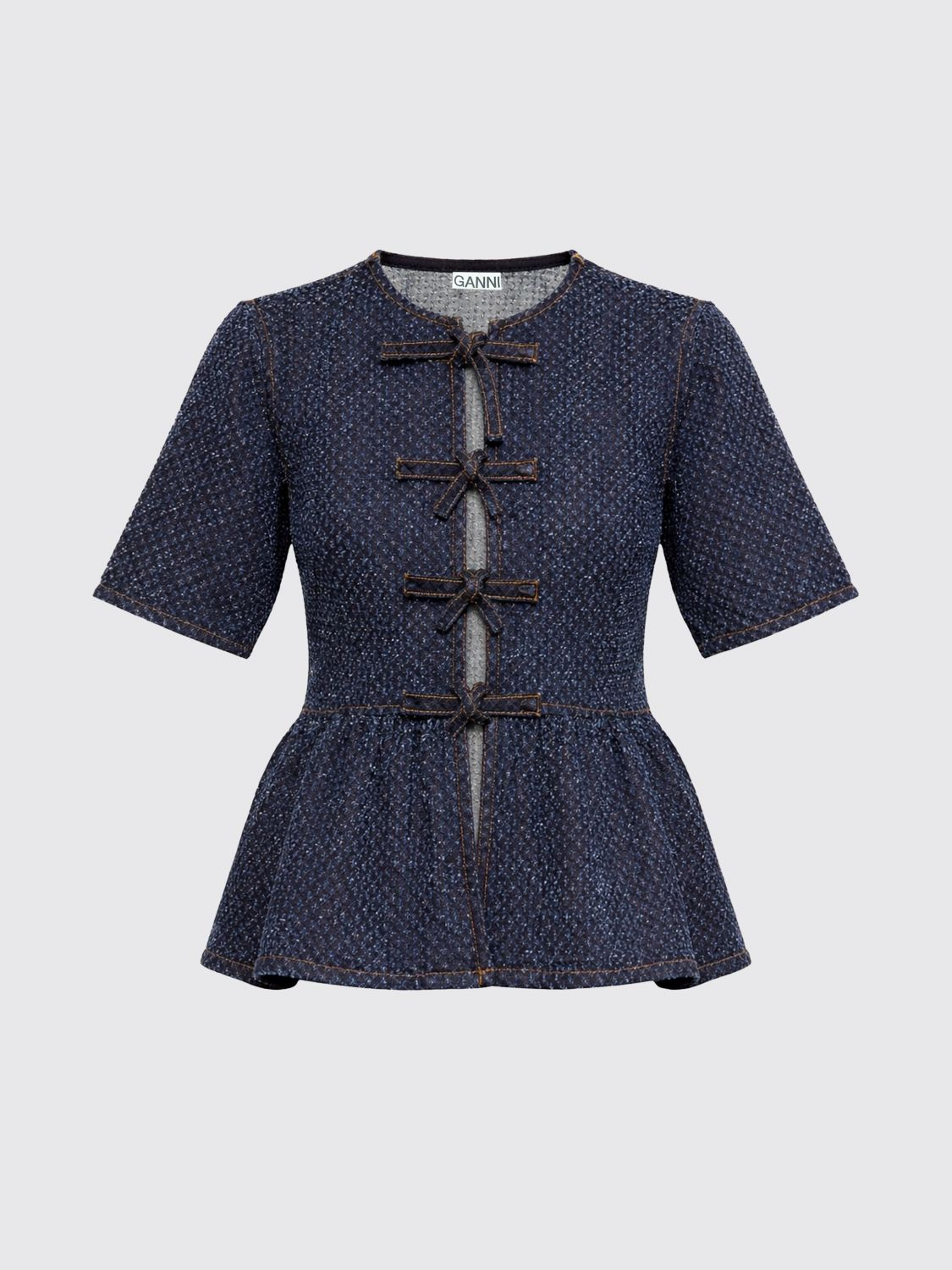[GANNI] Blouse SS26 A1040088 077