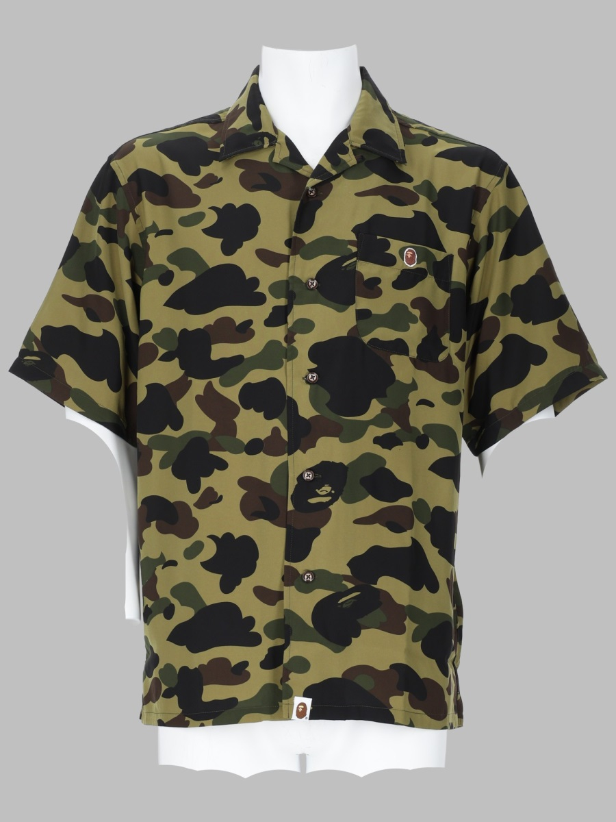 [A BATHING APE] Shirts Short Sleeve SS26 001SRM301007M_GREEN