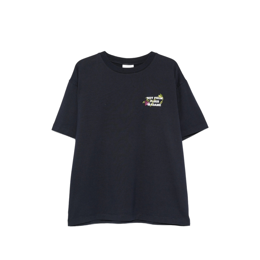 [DROLE DE MONSIEUR] T-shirts Short Sleeve FW26 L-TS327 CO248 NAVY