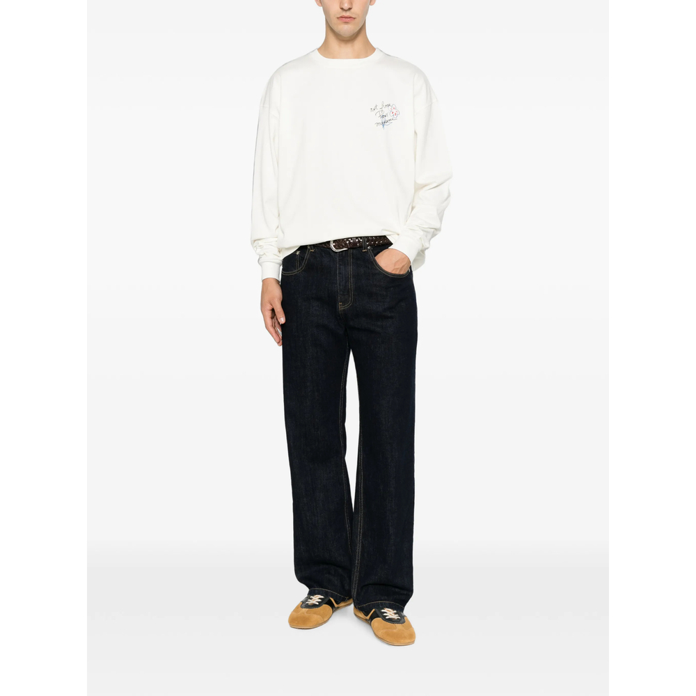 [DROLE DE MONSIEUR] T-shirts Long Sleeve FW26 L-TS340 CO248 OFFWH