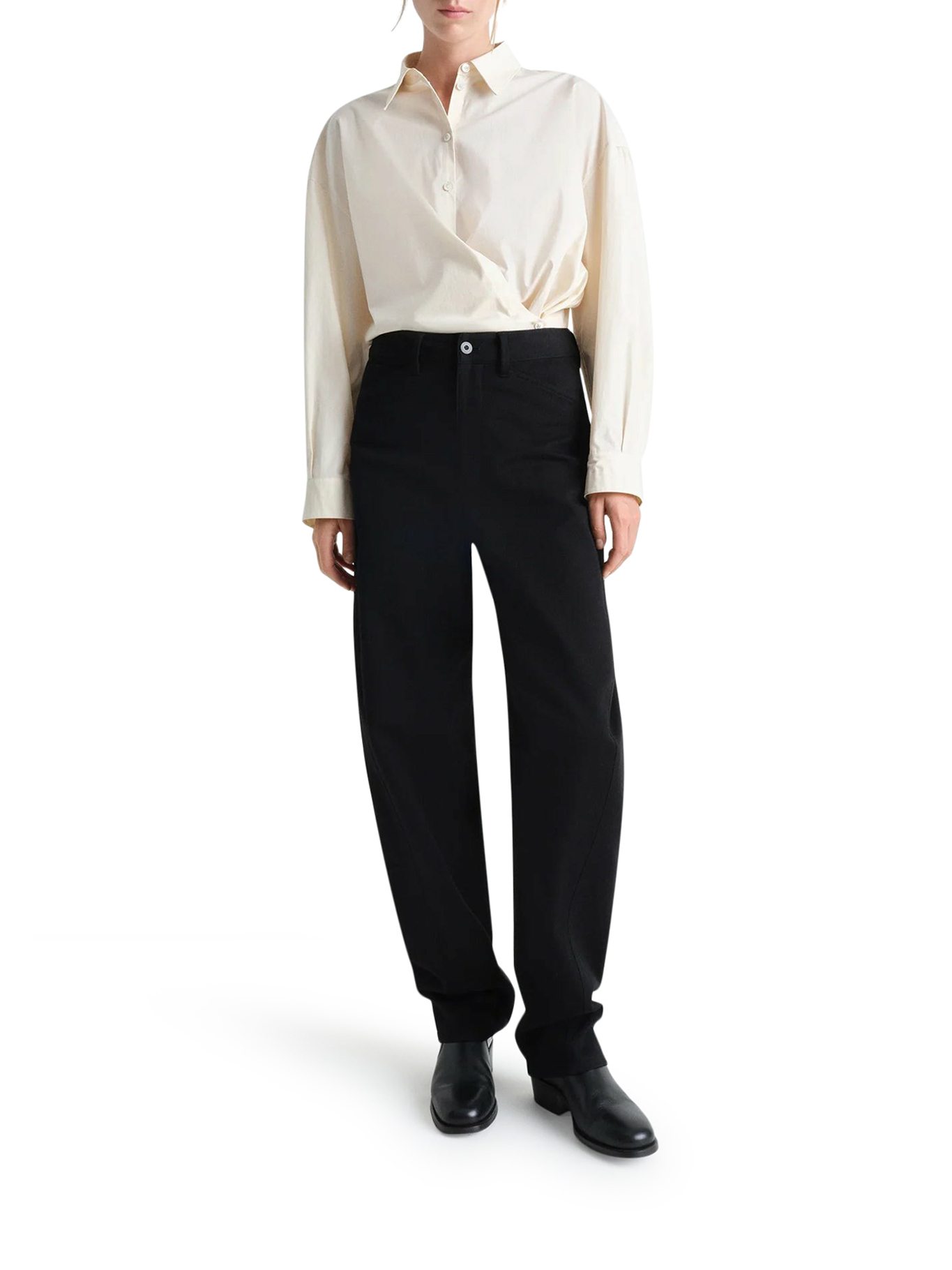 [LEMAIRE] Shirts Long Sleeve FW26 SH1141LF1500WH048 LIGHT CREAM