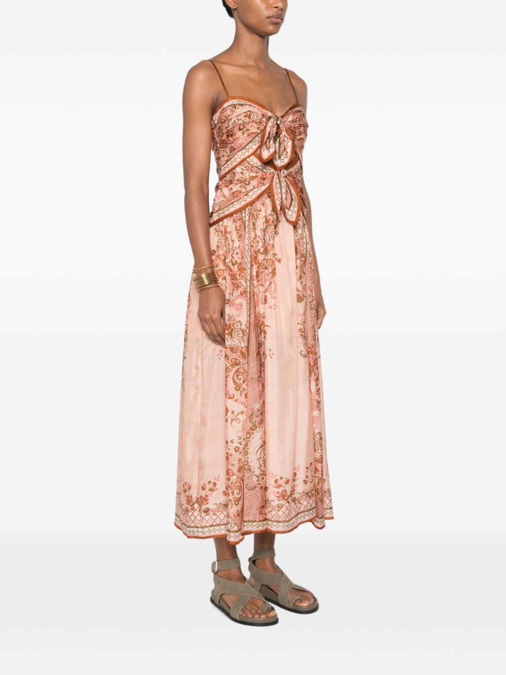 [Zimmermann] Short sleeve dress FW26 8062DSS261PPSFL