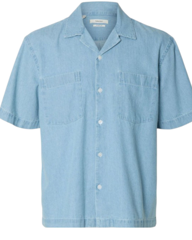 [Selected] Shirts Short Sleeve SS26 16101352-LIGHTBLUEDENIM