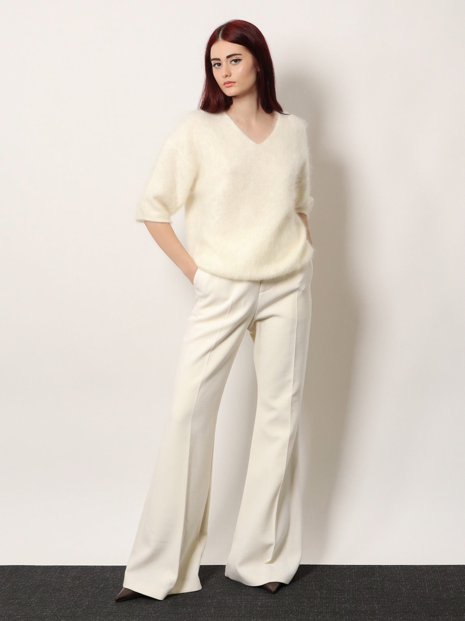 [R2W] Trousers FW25 ROPTEA10583NIVORY