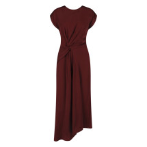 [VICTORIA BECKHAM] Short sleeve dress FW26 1226WDR007292DBURGUNDY