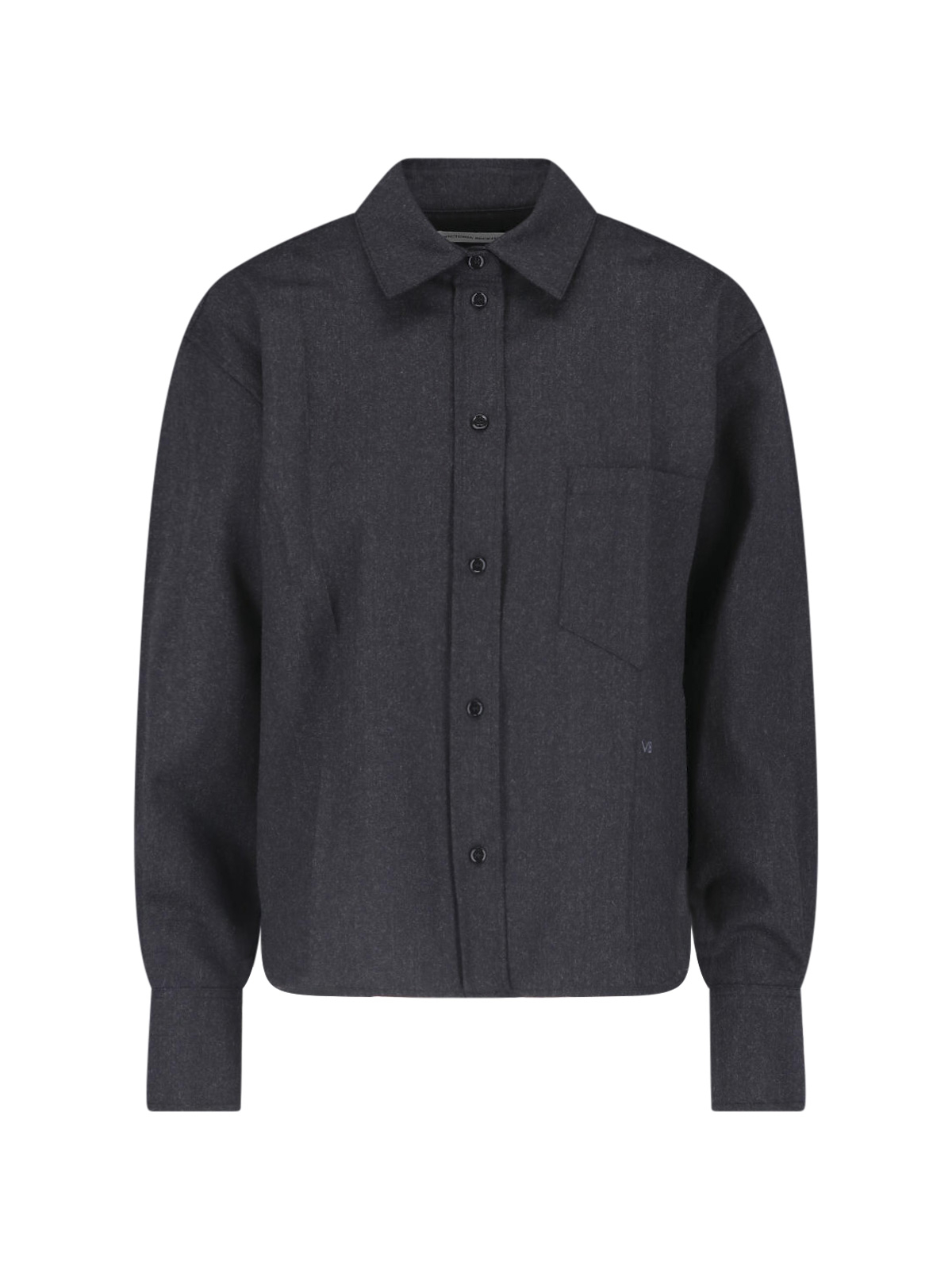 [VICTORIA BECKHAM] Shirts Long Sleeve FW26 1326WSH007474FDARK GREY MELANGE