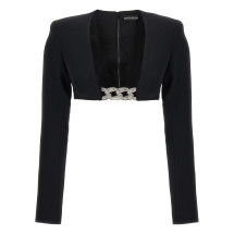 [David Koma] T-shirts Long Sleeve FW23 PF23DK11TBLACKSILVER