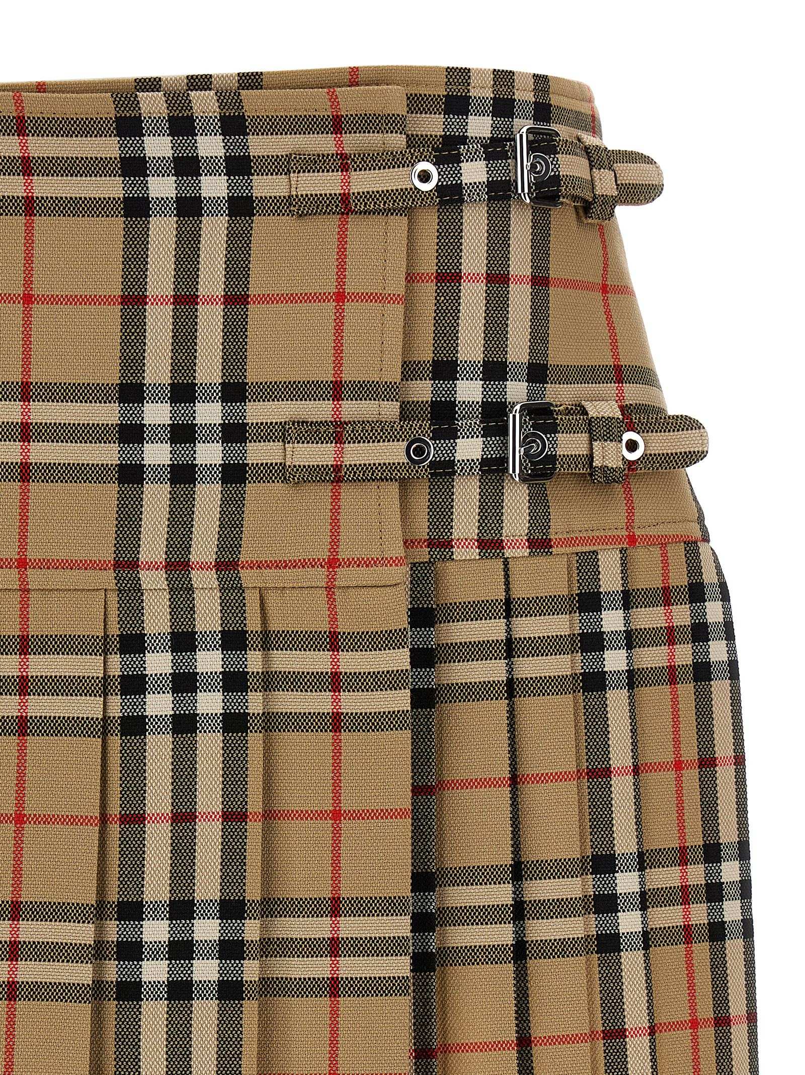 [Burberry] Mini skirt SS25 8025832ARCHIVEBEIGEIPCHK