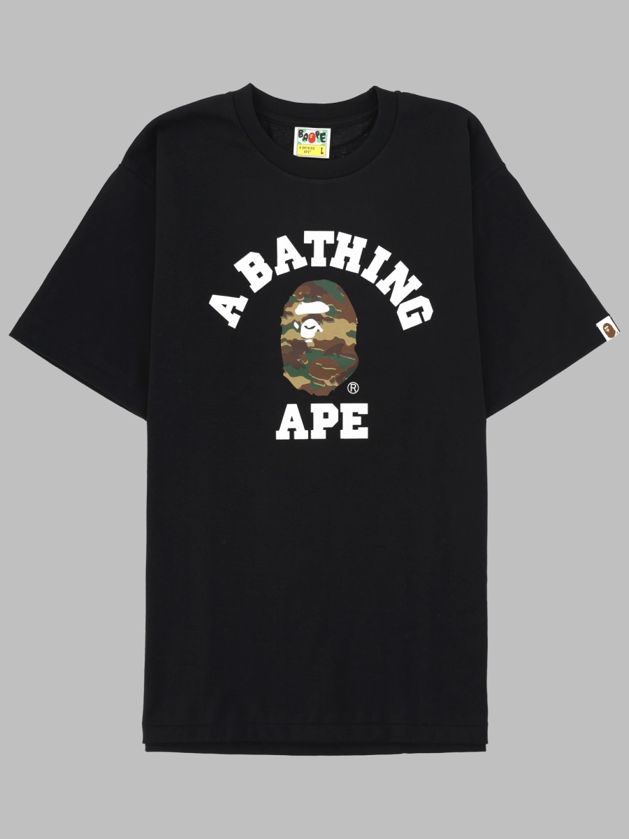 [A BATHING APE] T-shirts Short Sleeve SS26 001TEM301031M_BKXGR
