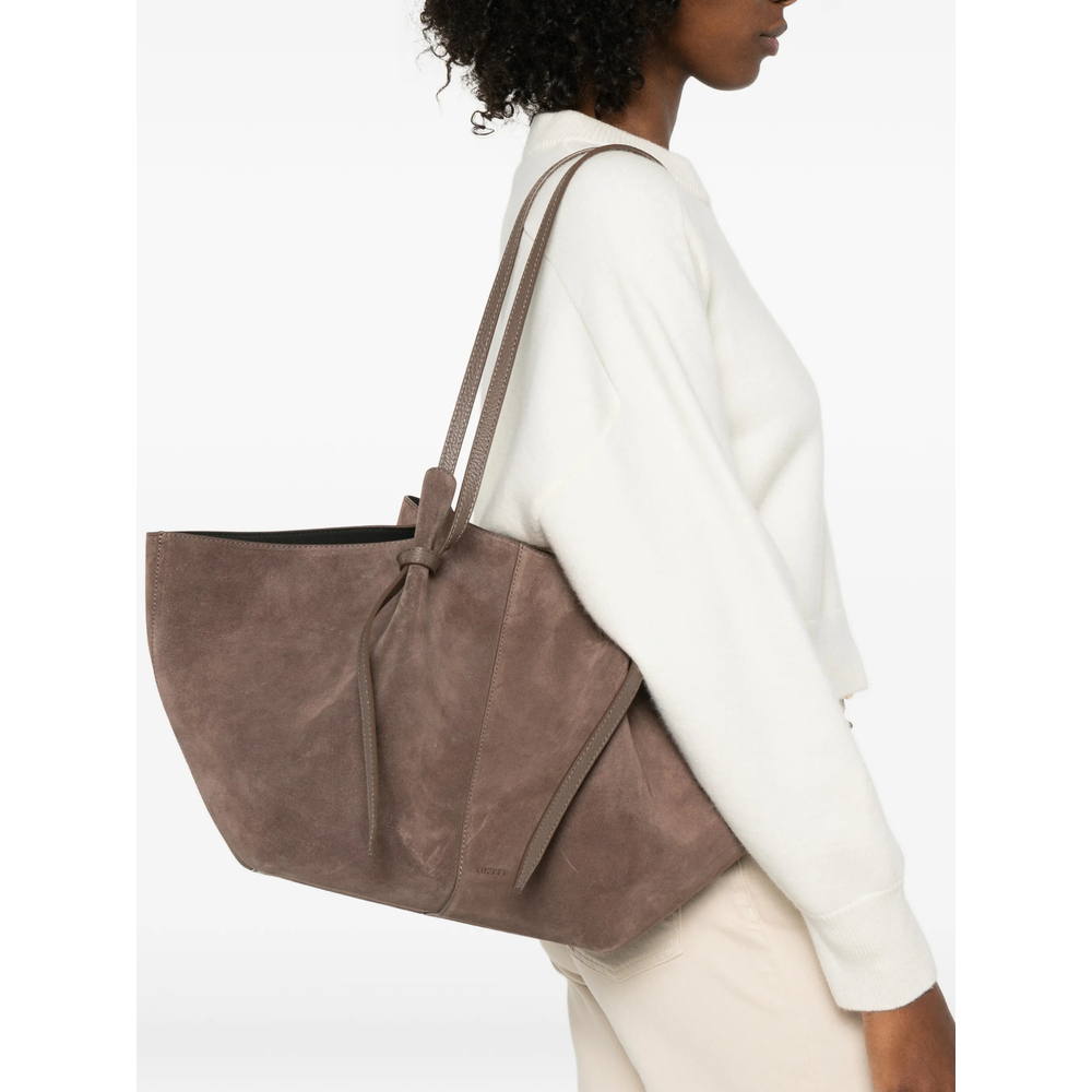 [YUZEFI] Tote bag FW26 LARGE MOCHI SUEDE NUTME